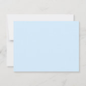 Minimalistisch script gepersonaliseerd koppels zac notitiekaartje (Achterkant)