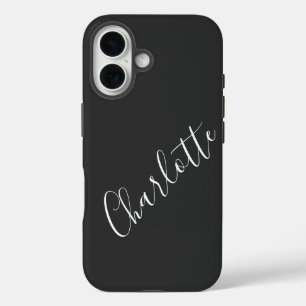 Minimalistisch script - Gepersonaliseerde naam zwa iPhone 16 Hoesje