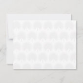 Minimalistisch script Gold Anahaw verlaat monogram Notitiekaartje (Achterkant)