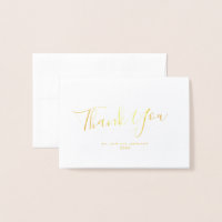 Minimalistisch script Gold Foil Mini Weddenschap H