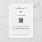 Minimalistisch Script Hand geschreven Typografie B Informatiekaartje (Voorkant)