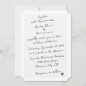 Minimalistisch Script Hand geschreven Typografie B Kaart (Voorkant)