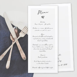 Minimalistisch Script Hand geschreven Typografie B Menu
