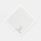 Minimalistisch Script Hand geschreven Typografie B Servet (Hoek)