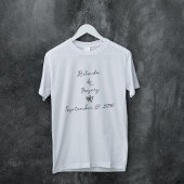 Minimalistisch Script Hand geschreven Typografie B T-shirt