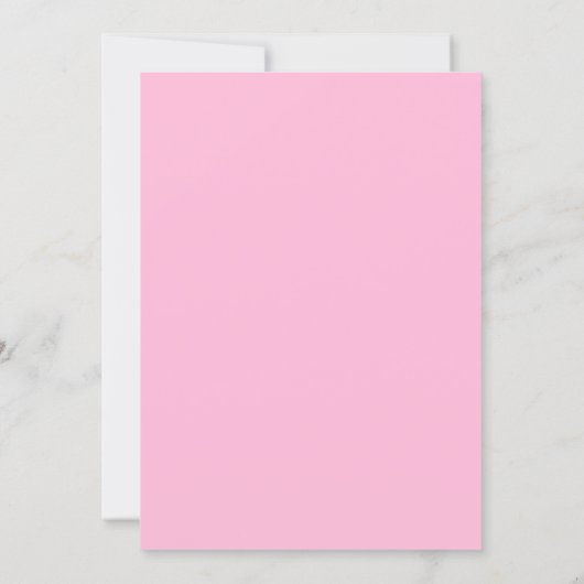 Minimalistisch Script Hot Pink Modern Bach Party Kaart (Achterkant)