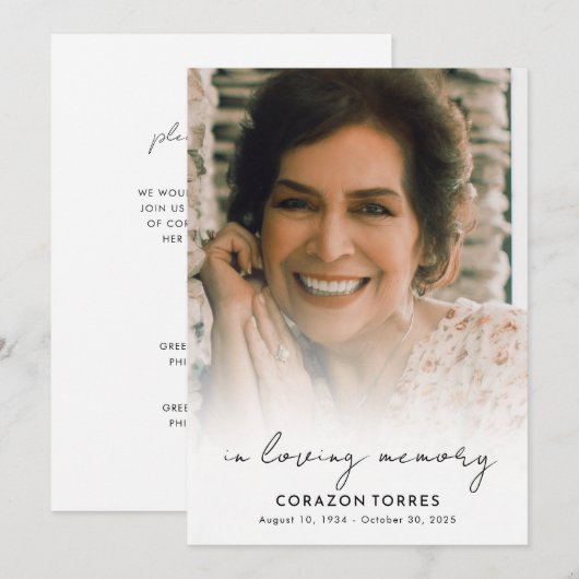 Minimalistisch script in het houden van foto's van kaart (Voorkant / Achterkant)