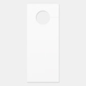 Minimalistisch script kalligrafie bruiloft gast deurhanger (Achterkant)