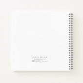 Minimalistisch Script Lesbisch Bruiloft Gastenboek Notitieboek (Achterkant)