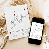 Minimalistisch Script Meisjes Galentines feest Kaart