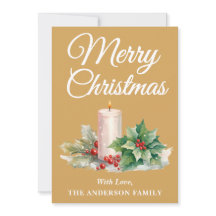 Minimalistisch script Merry Christmas Gold