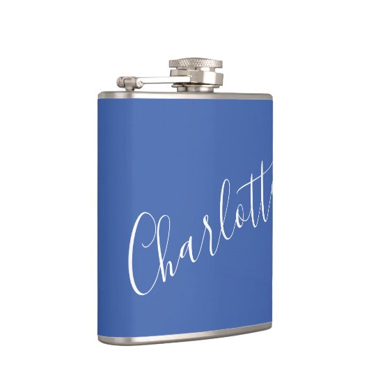 Minimalistisch script met persoonlijke naam Frans  Heupfles (Rechts)