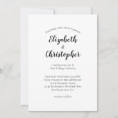 Minimalistisch script modern eenvoudig trendy trou kaart (Voorkant)