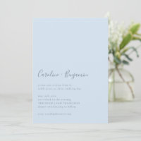 Minimalistisch Script Modern Eenvoudig Zachte Blau
