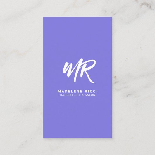 Minimalistisch Script Name Initiaal | Speciaal Paa Visitekaartje (Voorkant)