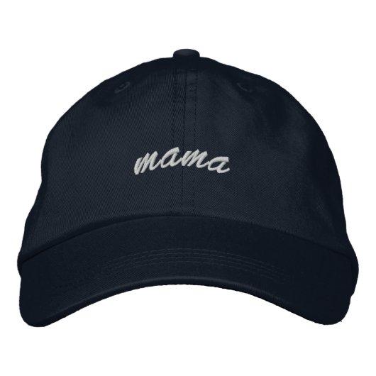 Minimalistisch Script Navy Mama Pet (Voorkant)
