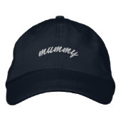 Minimalistisch Script Navy Mummy Pet (Voorkant)