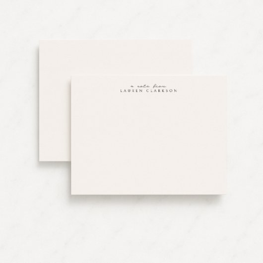Minimalistisch script Personal Stationery Note Kaa Save The Date