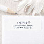 Minimalistisch script persoonlijke afzender etiket (Insitu)
