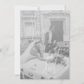 Minimalistisch script plat save the date kaart (Voorkant)