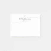 Minimalistisch script post-it® notes (Voorkant)