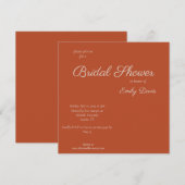 Minimalistisch Script Pumpkin Spice Bruiloftsborre Kaart (Voorkant / Achterkant)