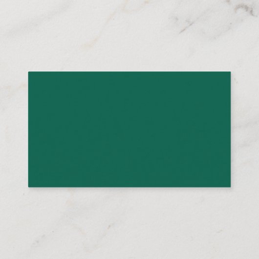 Minimalistisch Script QR Code Wedding Emerald RSVP Informatiekaartje (Achterkant)