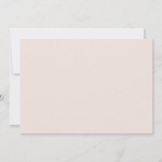 Minimalistisch Script Roze Beige Save the Date Kaa Kaart (Achterkant)