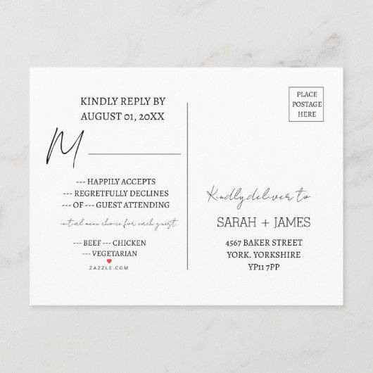 Minimalistisch script Sage Greenthe Night Before R Uitnodiging Briefkaart (Achterkant)