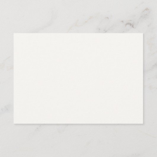 Minimalistisch Script Soft White Wedding RSVP Kaartje (Achterkant)