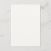 Minimalistisch Script Soft White Wedding RSVP Kaartje (Achterkant)