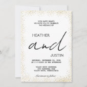 Minimalistisch script Traditionele bruiloft uitnod Kaart (Voorkant)