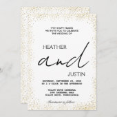 Minimalistisch script Traditionele bruiloft uitnod Kaart (Voorkant / Achterkant)