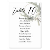 Minimalistisch Script Trouwstoelenplan Kaart (Voorkant)