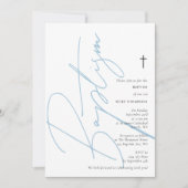Minimalistisch script voor Blue Boy Baptisme Chris Kaart (Voorkant)