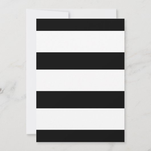 Minimalistisch script voor zwart-wit save the date (Achterkant)