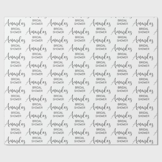 Minimalistisch script-Vrijgezellenfeest Cadeaupapier (Vlak)