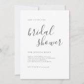 Minimalistisch Script-Vrijgezellenfeest Kaart (Voorkant)