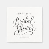 Minimalistisch Script-Vrijgezellenfeest Servet (Voorkant)