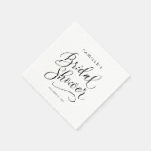 Minimalistisch Script-Vrijgezellenfeest Servet (Hoek)