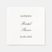 Minimalistisch script Vrijgezellenfeest servetten