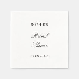 Minimalistisch script Vrijgezellenfeest servetten