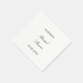 Minimalistisch script Vrijgezellenfeest servetten (Hoek)