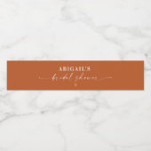 Minimalistisch Script-Vrijgezellenfeest Waterfles Etiket (Enkel label)