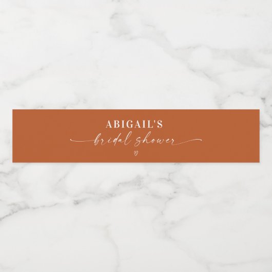 Minimalistisch Script-Vrijgezellenfeest Waterfles Etiket (Enkel label)