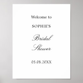 Minimalistisch Script Vrijgezellenfeest Welkom Pos Poster