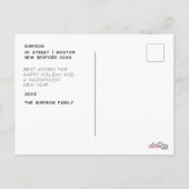 Minimalistisch script Vrolijk kerstfeest Feestdagenkaart (Achterkant)