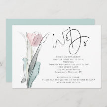 Minimalistisch Script We Do Photo QR Code Trouw In