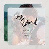 Minimalistisch script We hebben aankondiging van b (Voorkant / Achterkant)