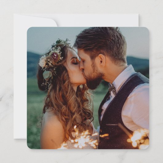 Minimalistisch script We hebben aankondiging van b (Achterkant)